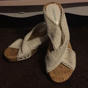 Lace Wedge Sandals